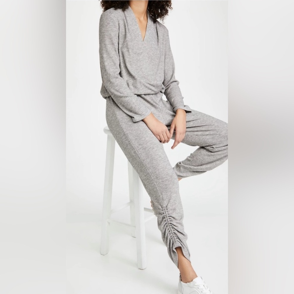 Amanda Uprichard Cozy Heather Gray Women's Jadyn RomperJumpsuit  Large